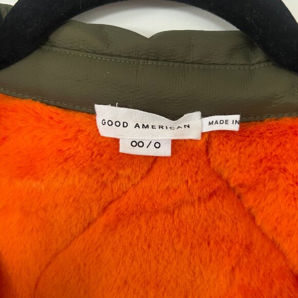 Good American Quilted Sherpa Shacket - Size 00/0 (XS/S) - Picture 2 of 4